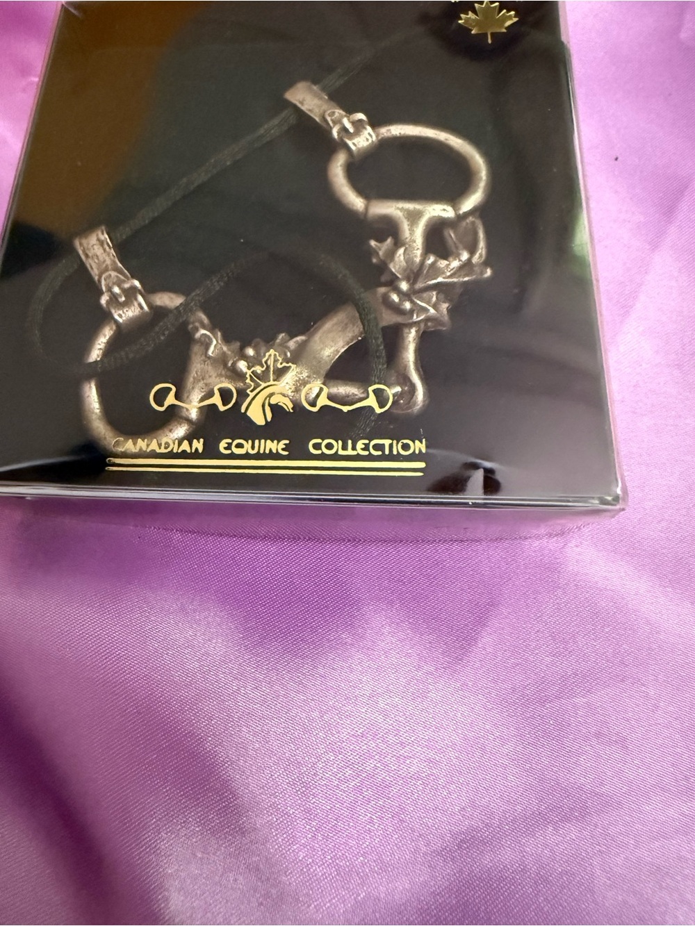 pewter snaffle bit ornament from the Canadian Equine Collection - Picture 2 of 2